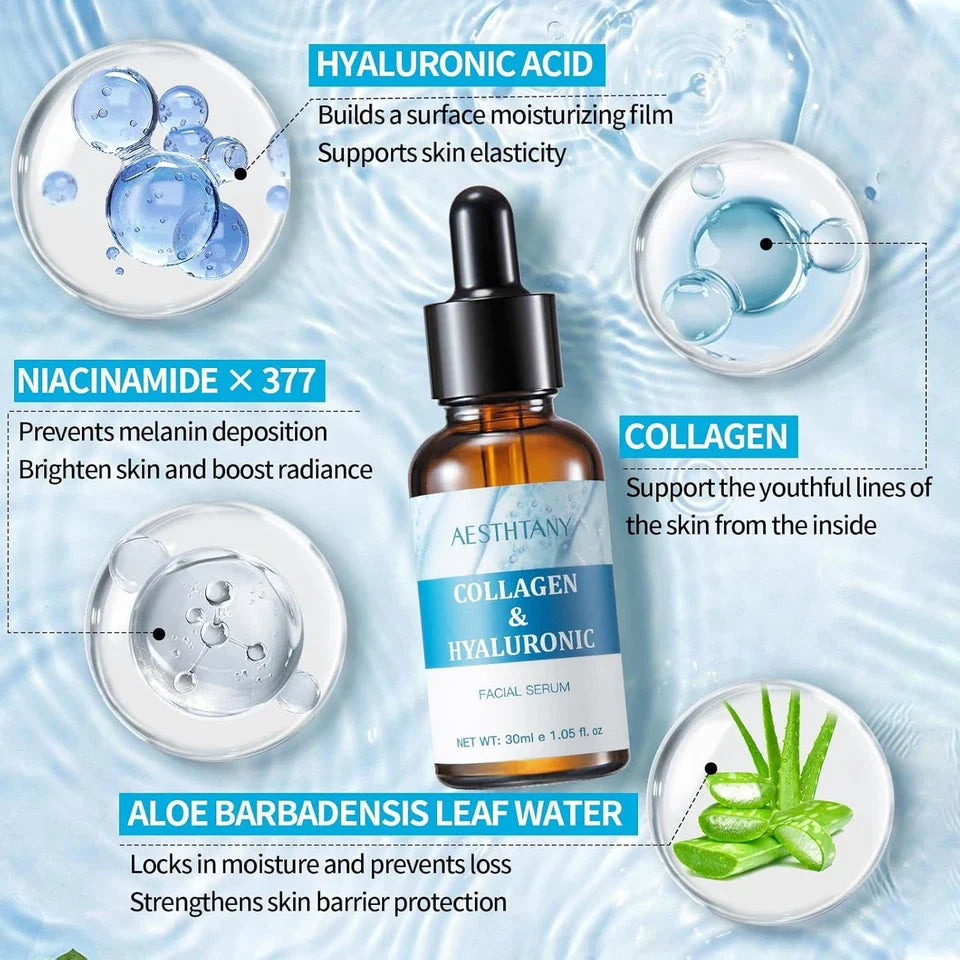 Sérum Anti-Âge au Collagène – Hydratant & Raffermissant (30 ml)
