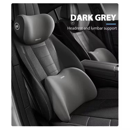 🚘💺 OREILLER DE SOUTIEN LOMBAIRE & OREILLER CERVICAL POUR VOITURE Conduisez en tout confort avec notre kit complet pour siège auto !
