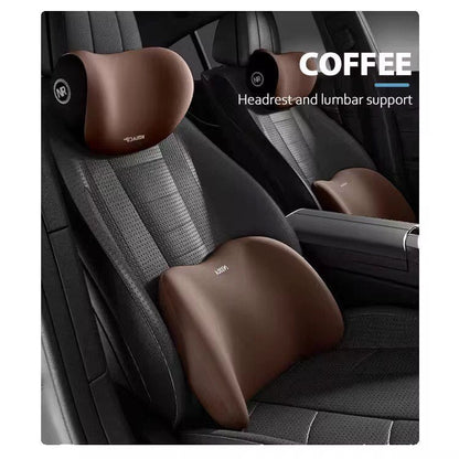 🚘💺 OREILLER DE SOUTIEN LOMBAIRE & OREILLER CERVICAL POUR VOITURE Conduisez en tout confort avec notre kit complet pour siège auto !